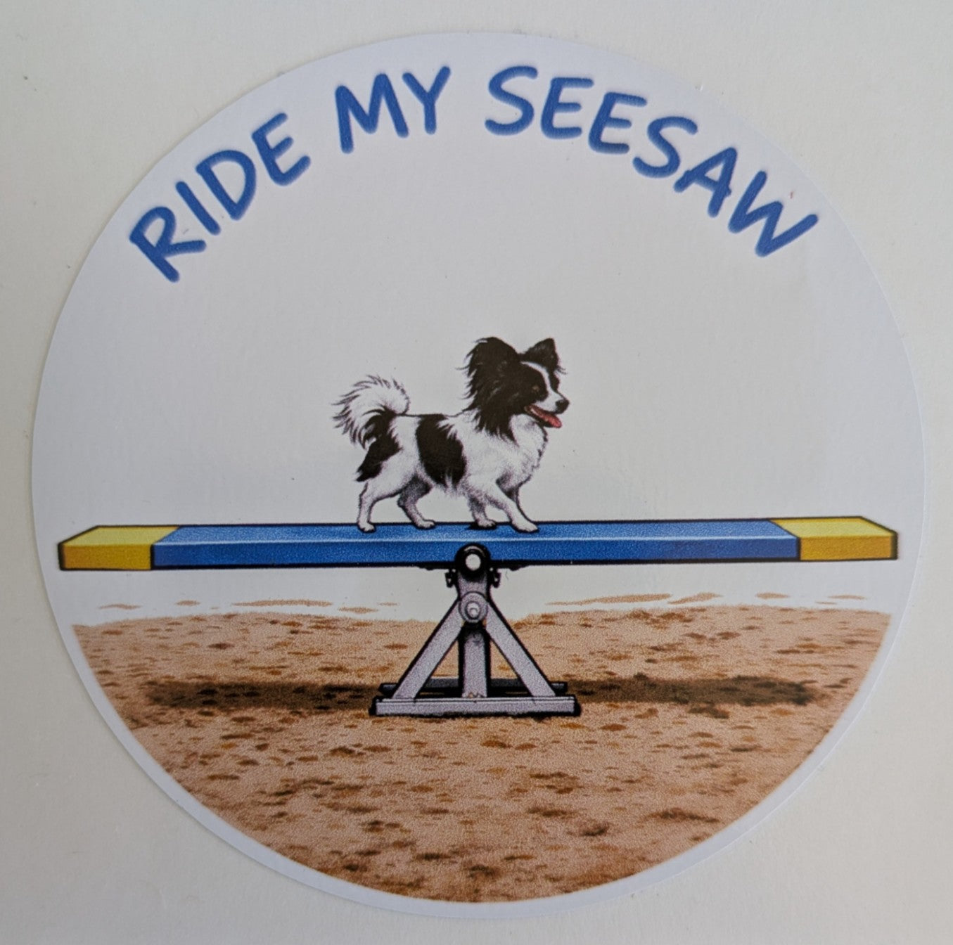 Ride My Seesaw / Papillon / 3" vinyl sticker