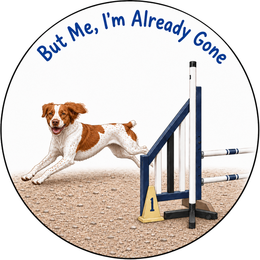 But Me, I'm Already Gone / Brittany / 3" vinyl sticker