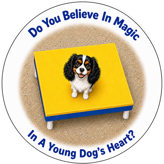 Do You Believe In Magic / Cavalier King Charles Spaniel / 3" vinyl sticker