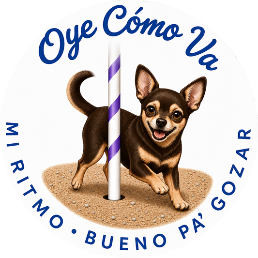 OYE COMO VA / Chihuahua / 3" vinyl sticker