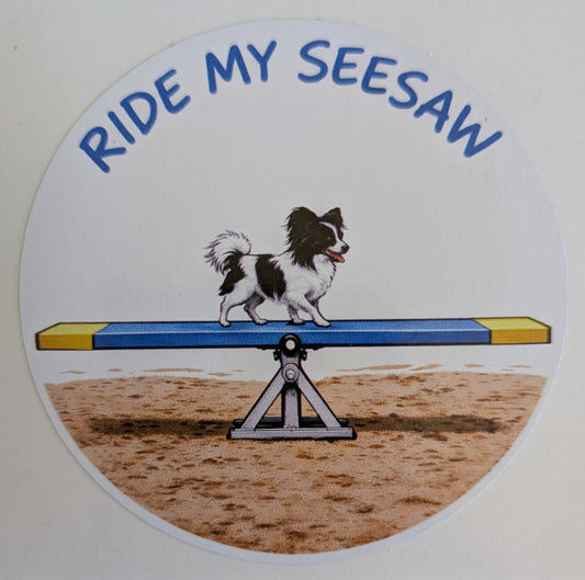 Ride My Seesaw / Papillon / 3" vinyl sticker